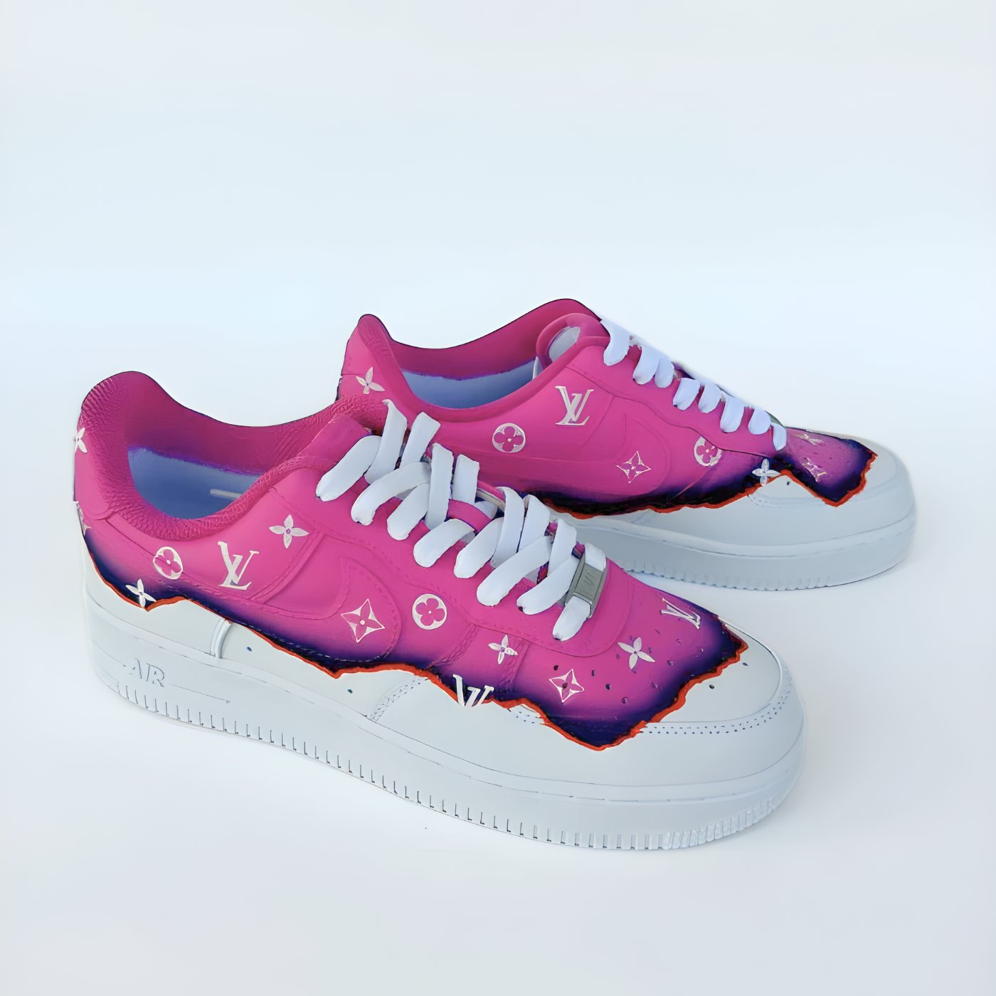 LV Pink Burn Air Force 1