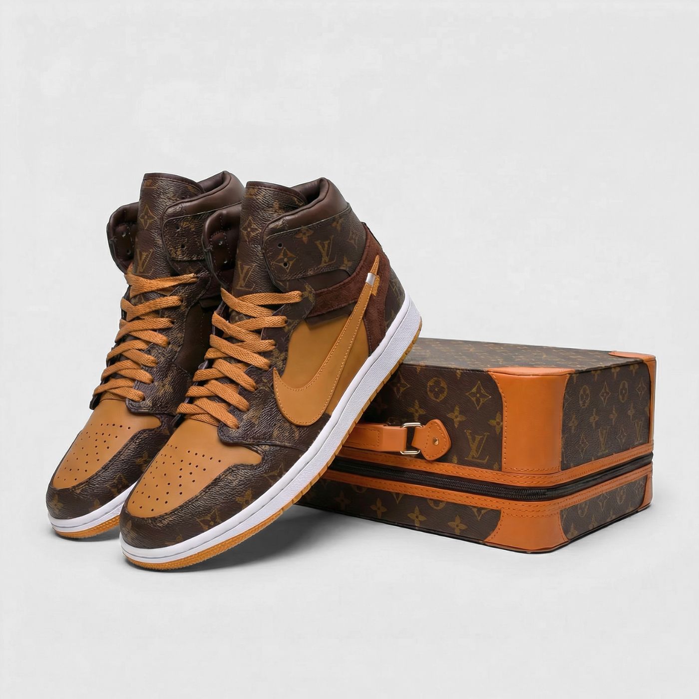 New Off-Louis LV Air Jordan 1