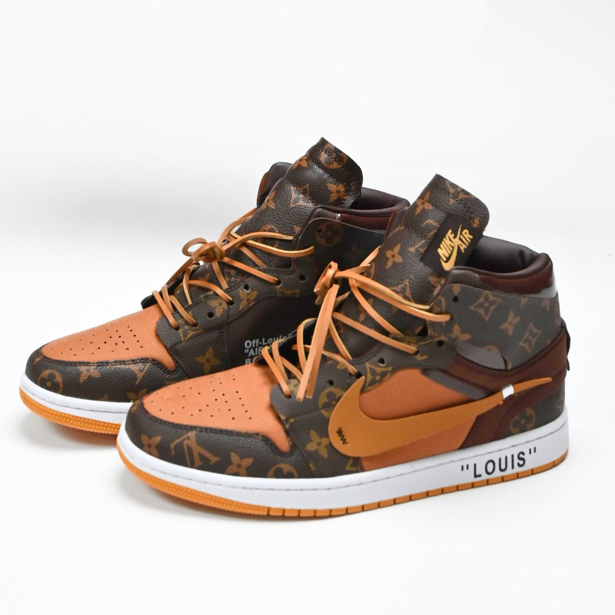 these are so custom lv jordan 1 low Custom Louis Vuitton x Air Jordan 1 Low  main image 3