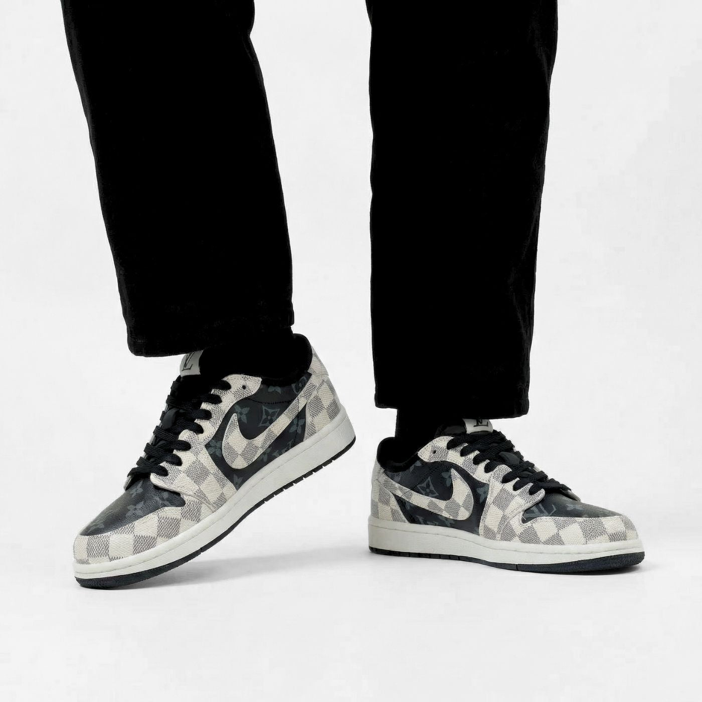 Royal Black LV Air Jordan 1