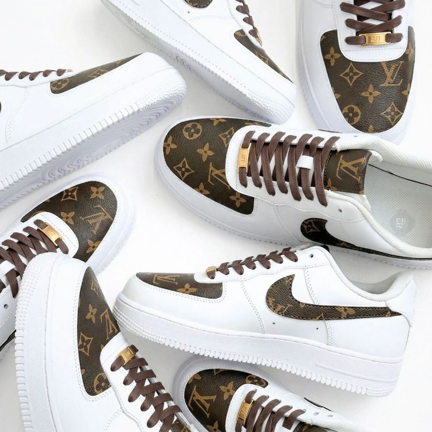 NIKE AF1 LV カスタムスニーカー Buy Premium Handcrafted LV Air Force 1 | Drippy Custom