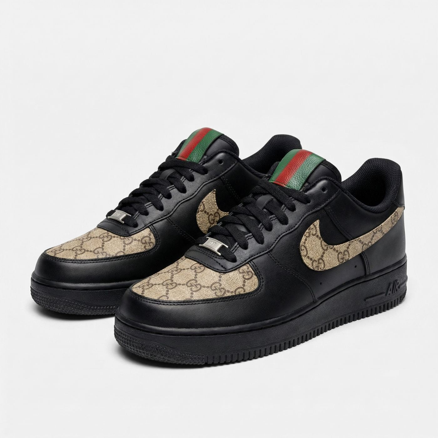 GG Classic Black Air Force 1