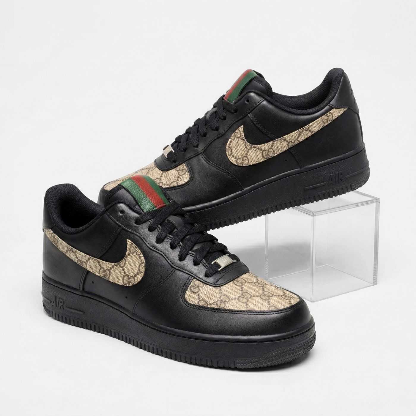 GG Classic Black Air Force 1