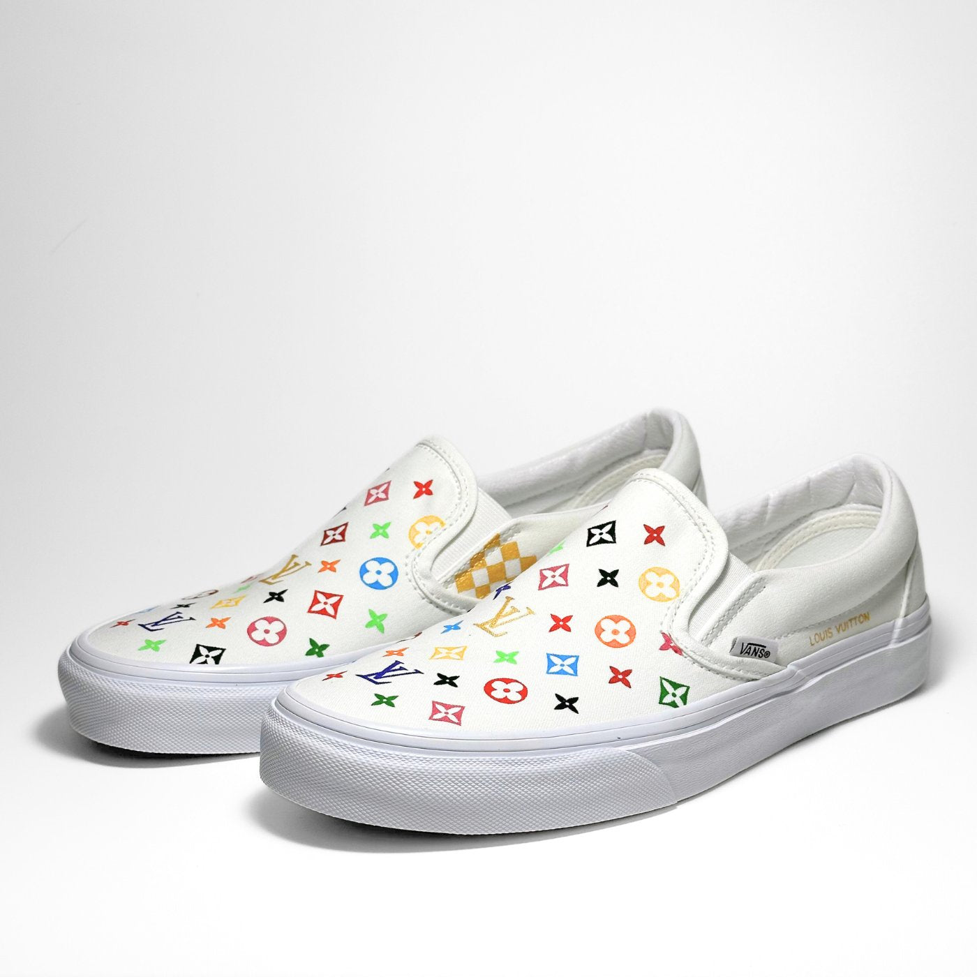 Lv vans white best sale