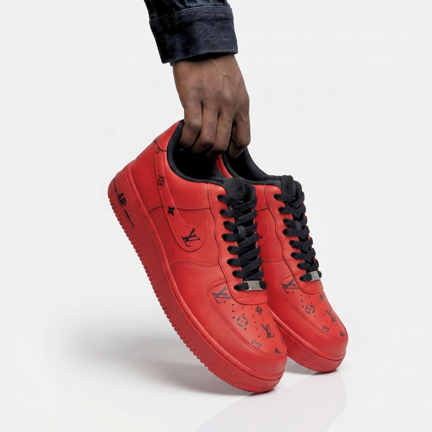 Cherry LV Air Force 1's