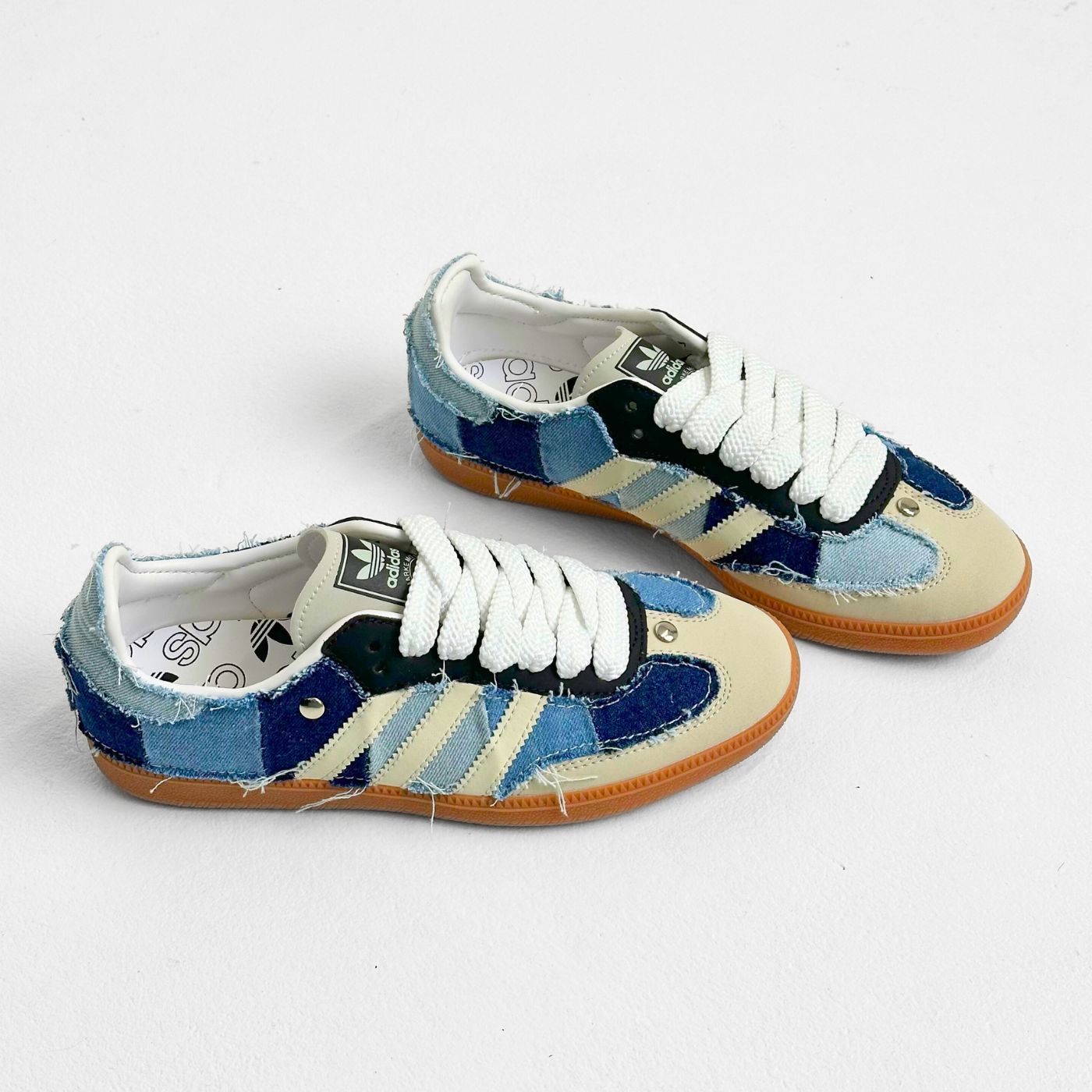 Patchwork Denim Adidas Samba