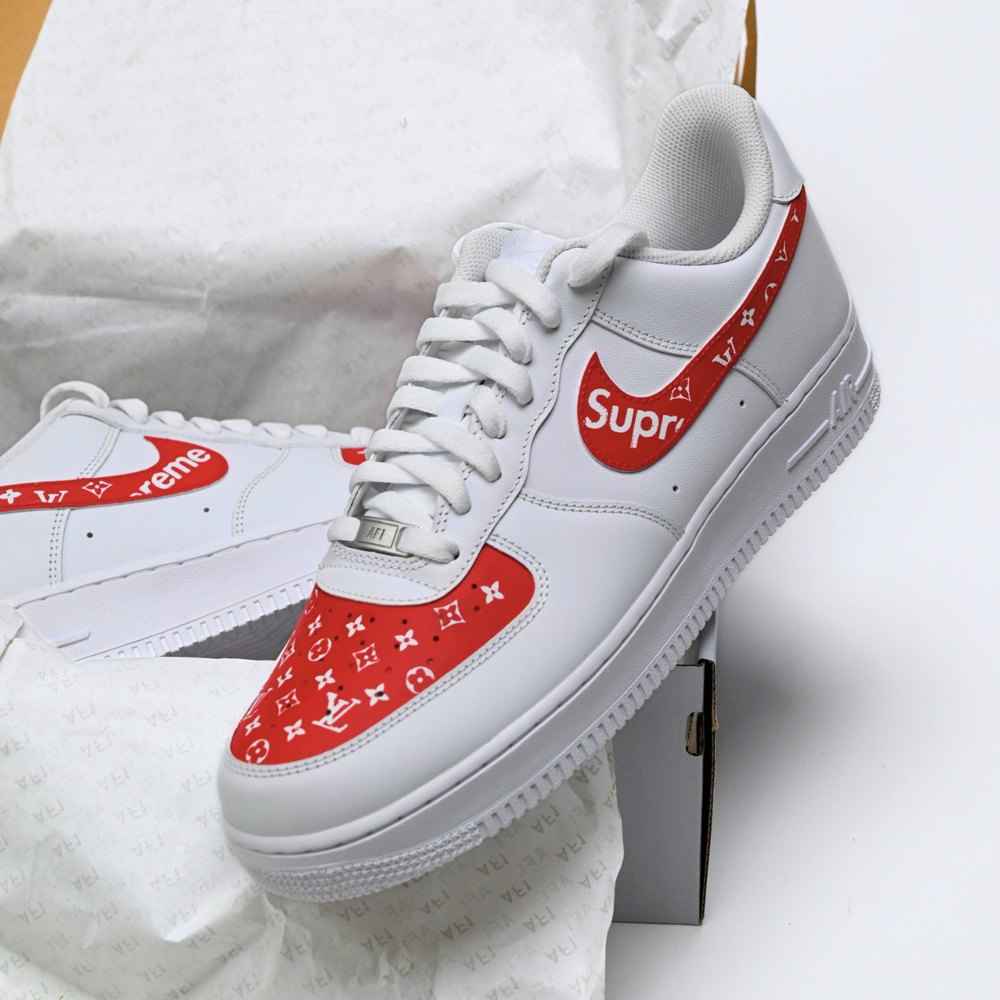 Supreme x LV Air Force 1