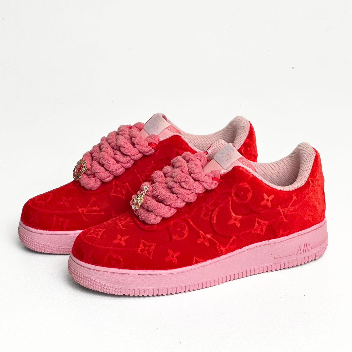 Red LV Velvet Air Force 1
