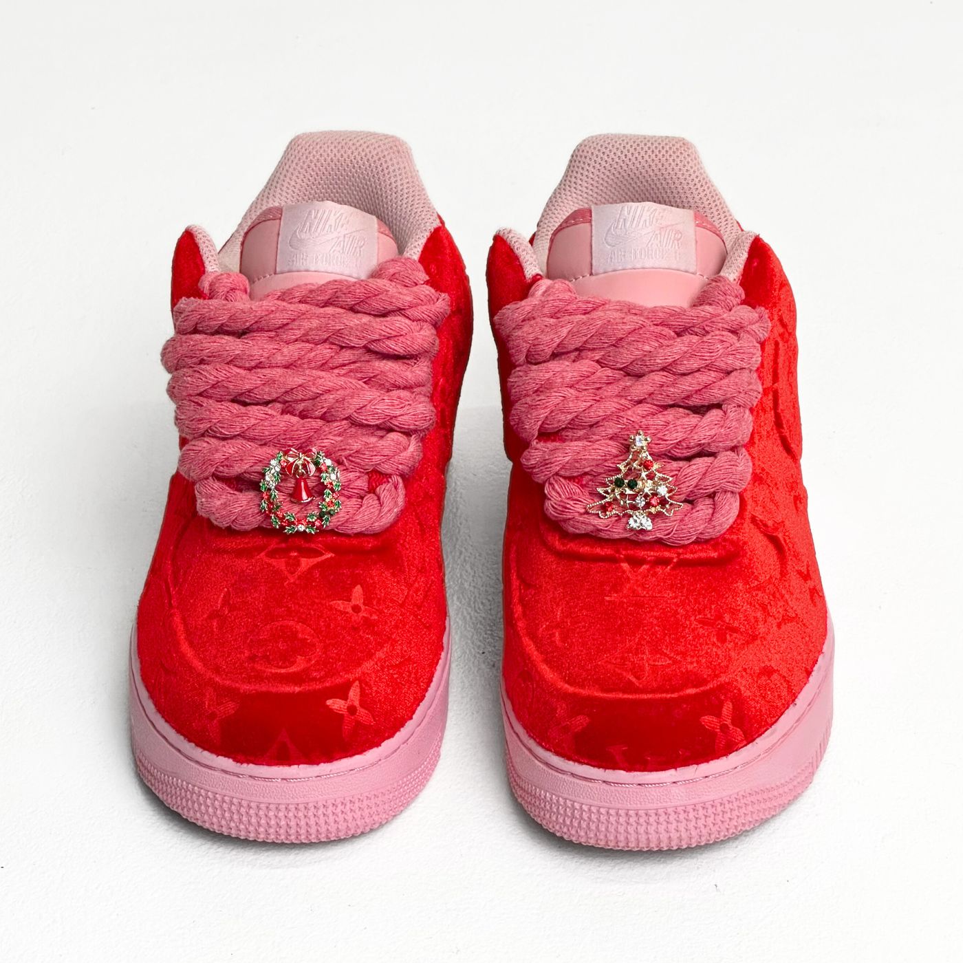 Red LV Velvet Air Force 1