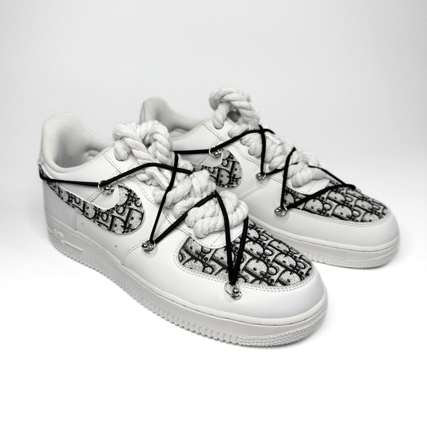 Sneakers Dior Fabric For Custom Shoes CUSTOM REFLECTIVE DIOR AIR FORCE