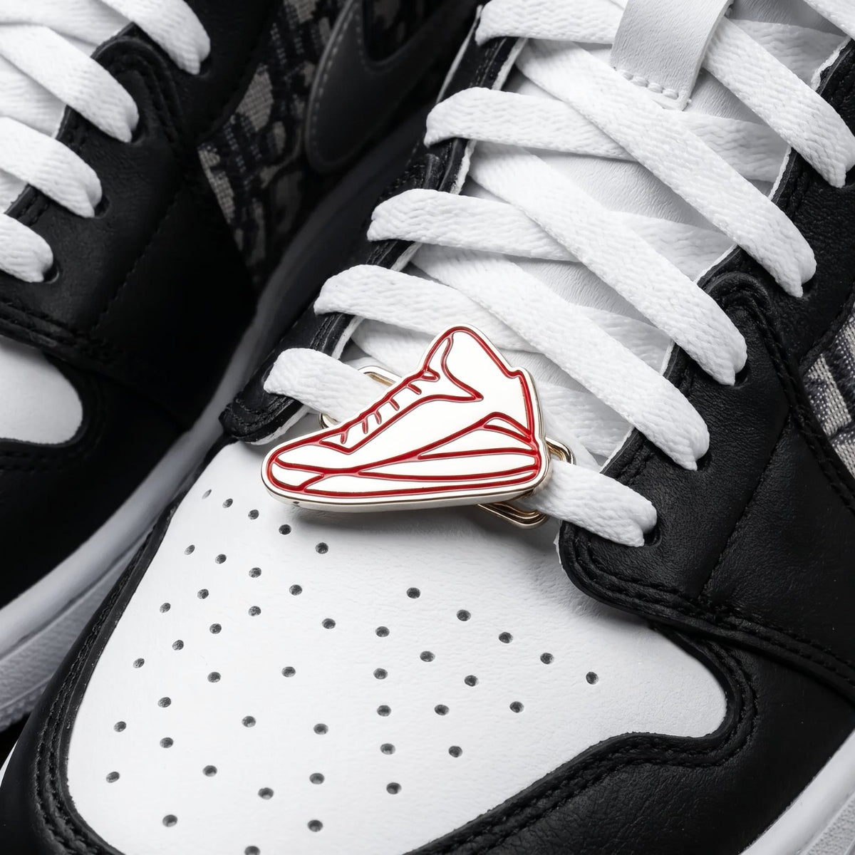 Silver Dior Air Jordan 1 High