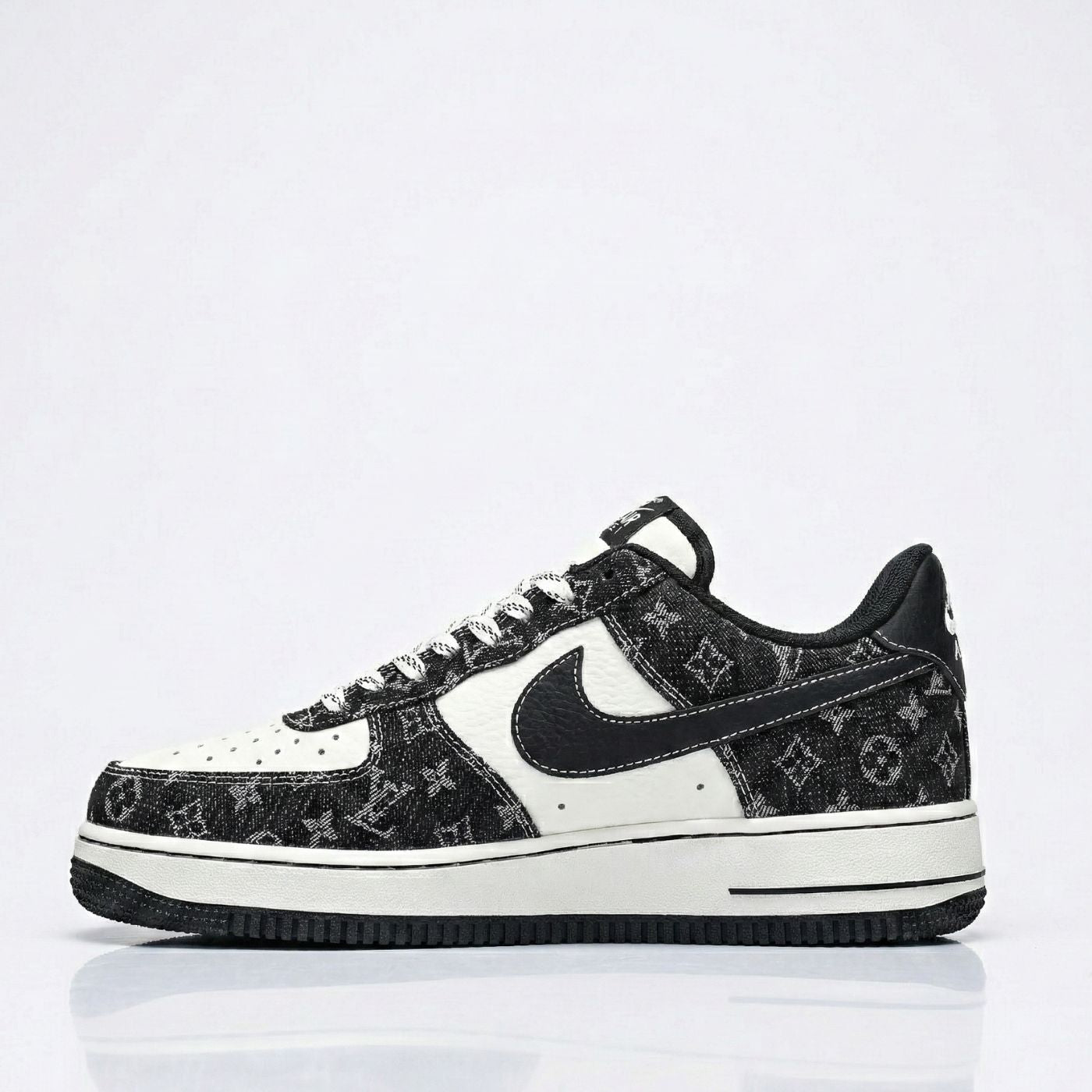 Black Denim LV Air Force 1