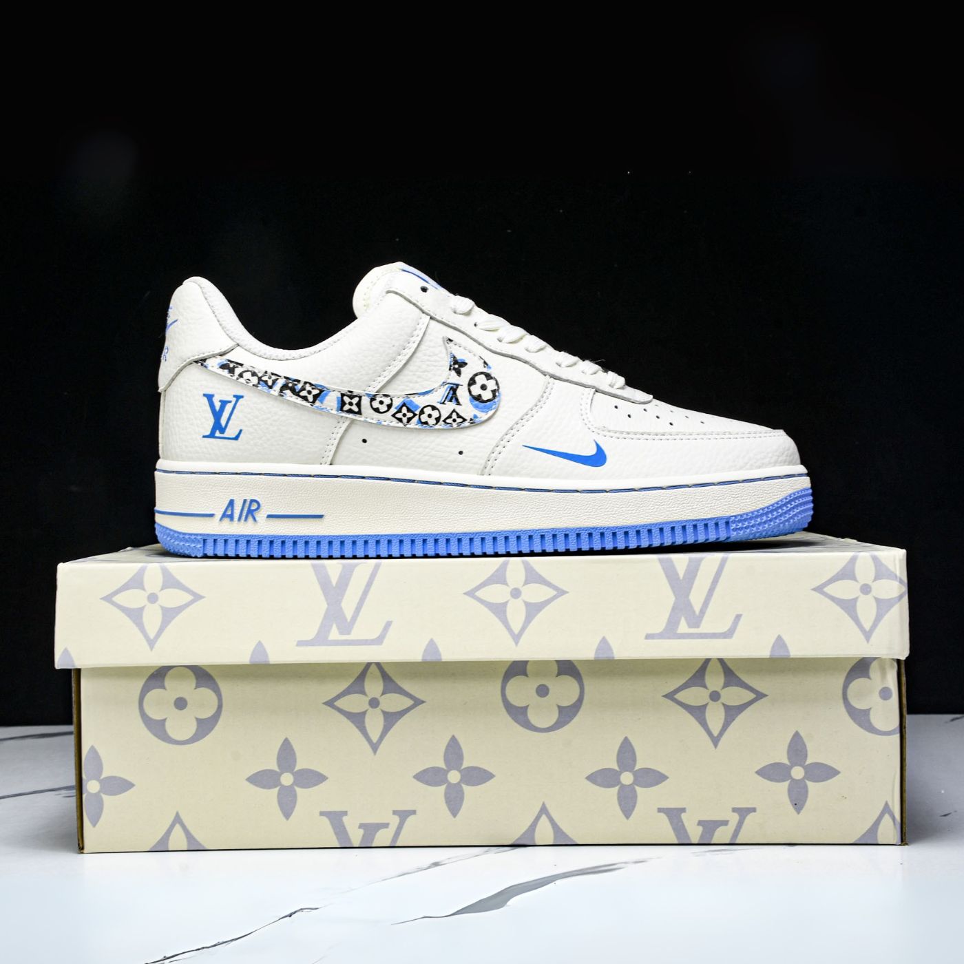 Frosted Label LV Air Force 1