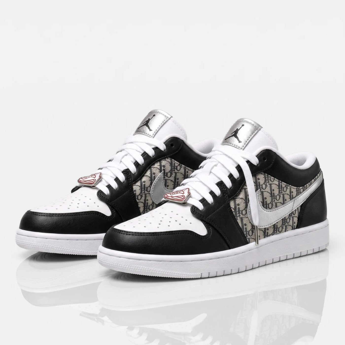 Dior ×Air jordan low41 26 Silver Dior Air Jordan 1 Low
