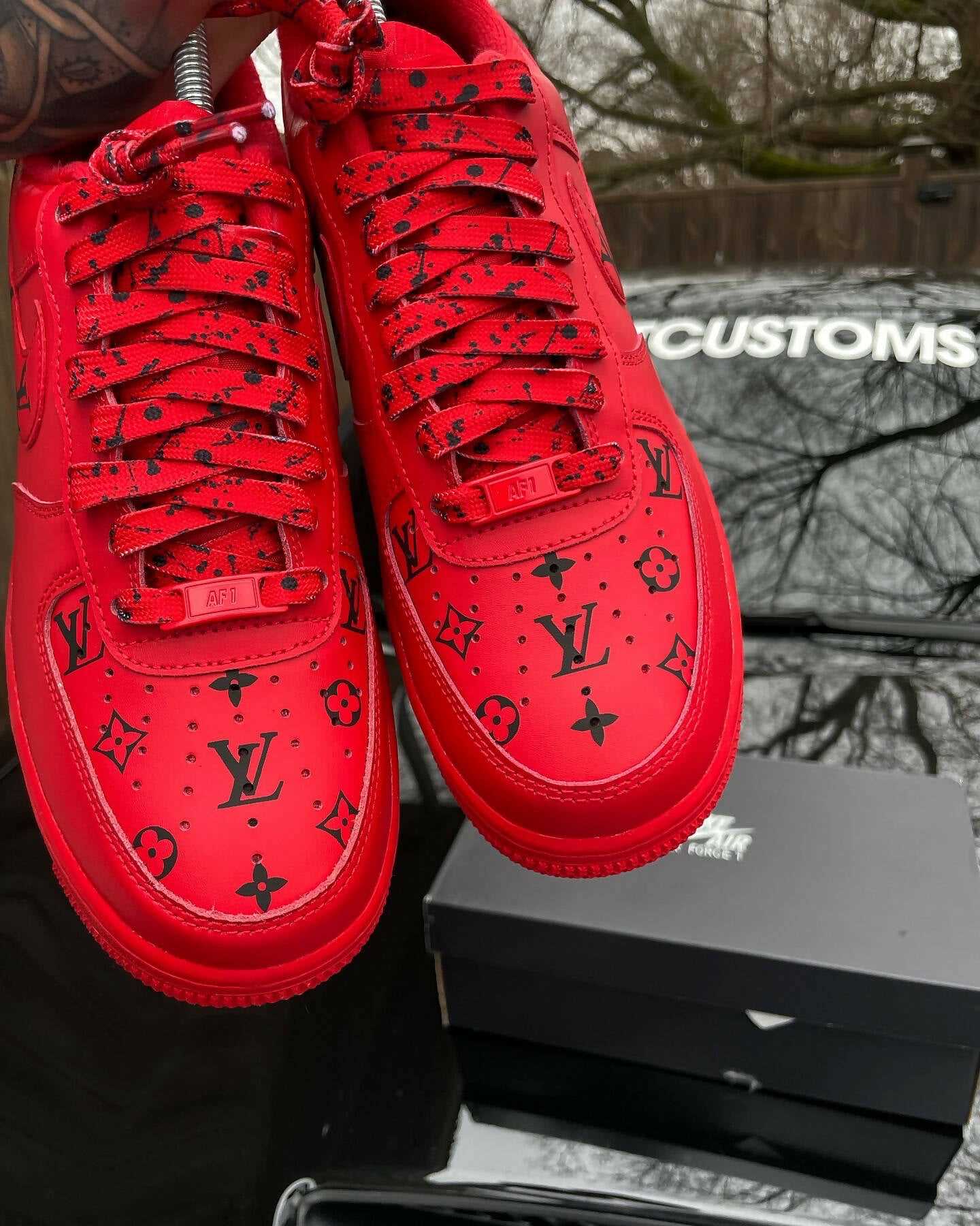 ‘Cherry LV’ Air Force 1’s