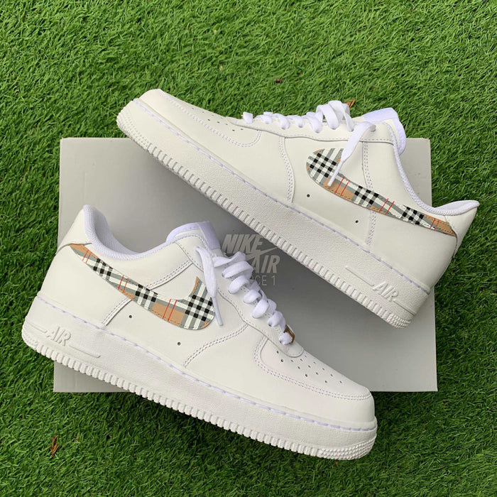 'Burberry' Air Force 1 | Exclusive Burberry Style | Drippy Custom