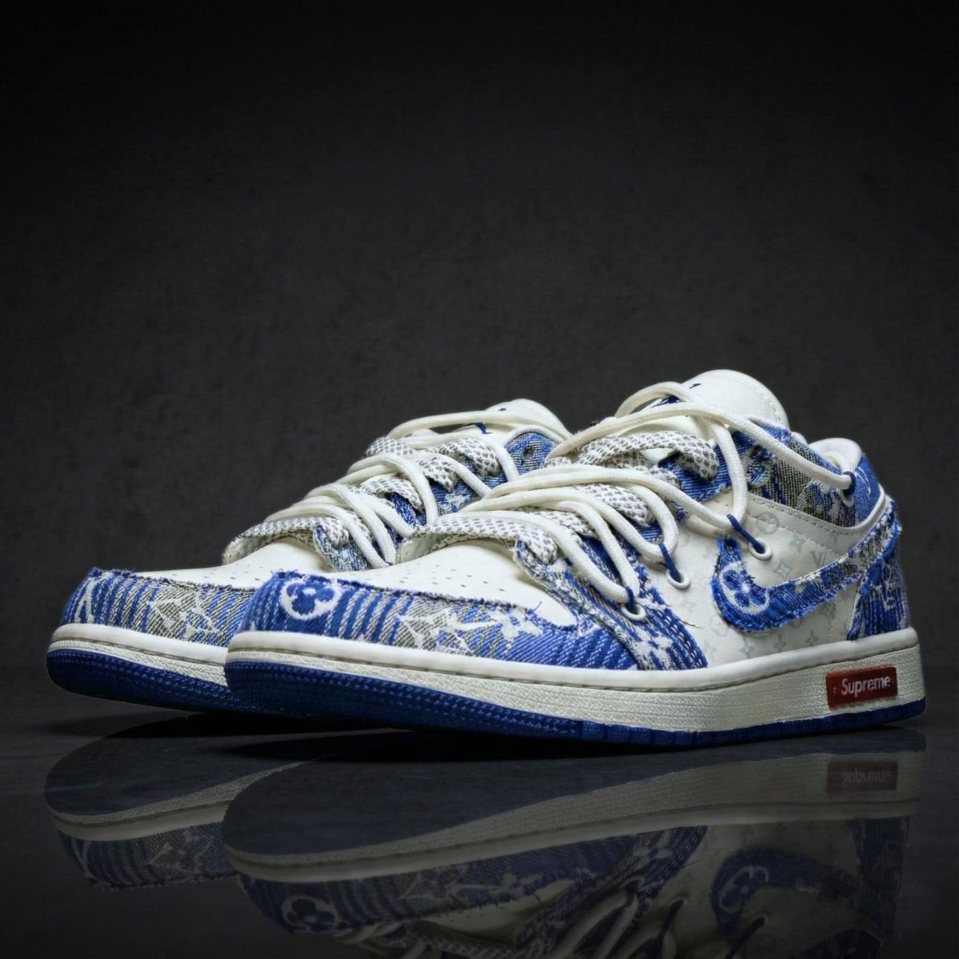 Indigo Stitch LV Air Jordan 1