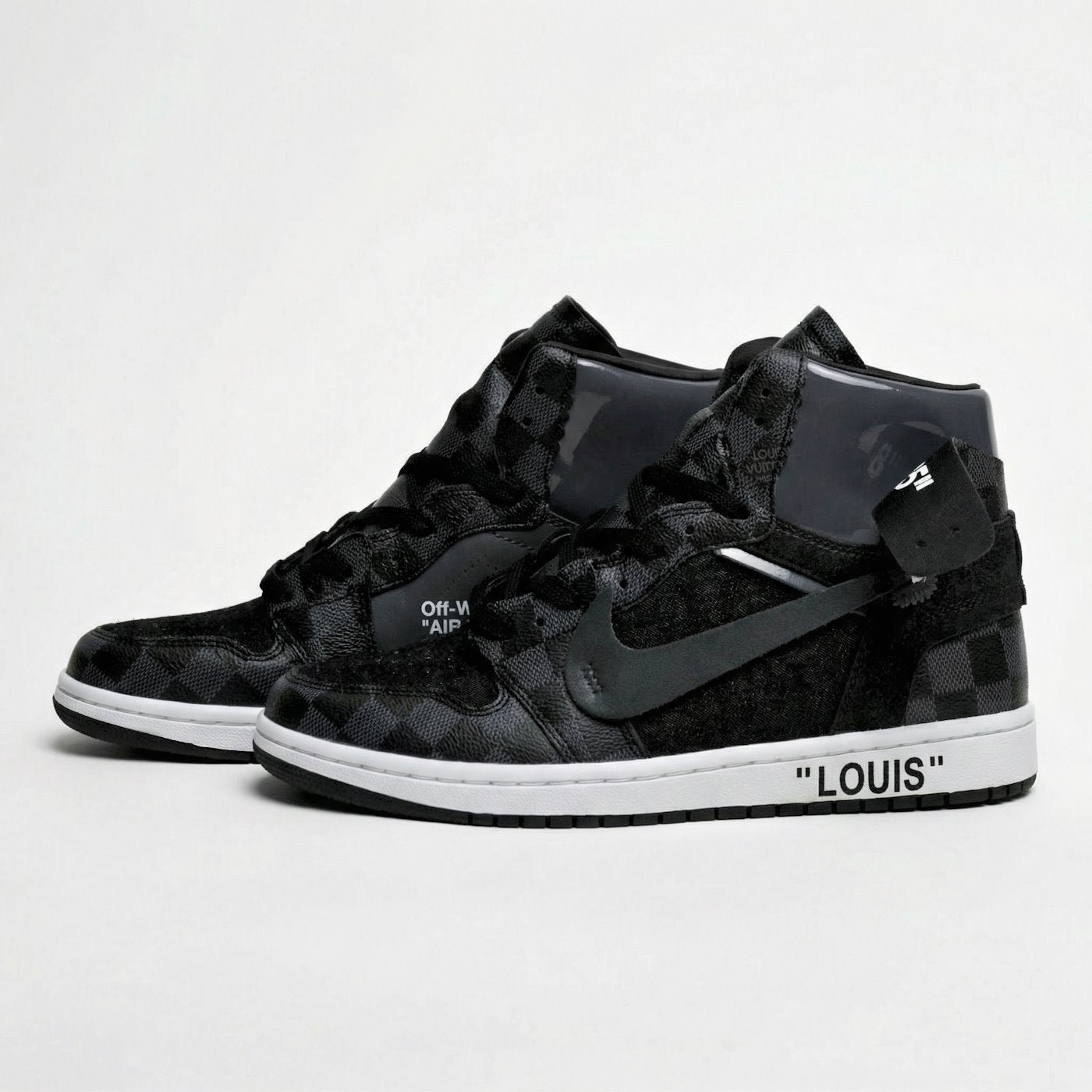 Black Off-Louis LV Jordan 1