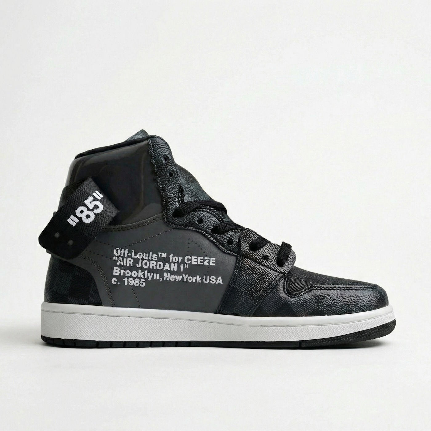 Black Off-Louis LV Jordan 1