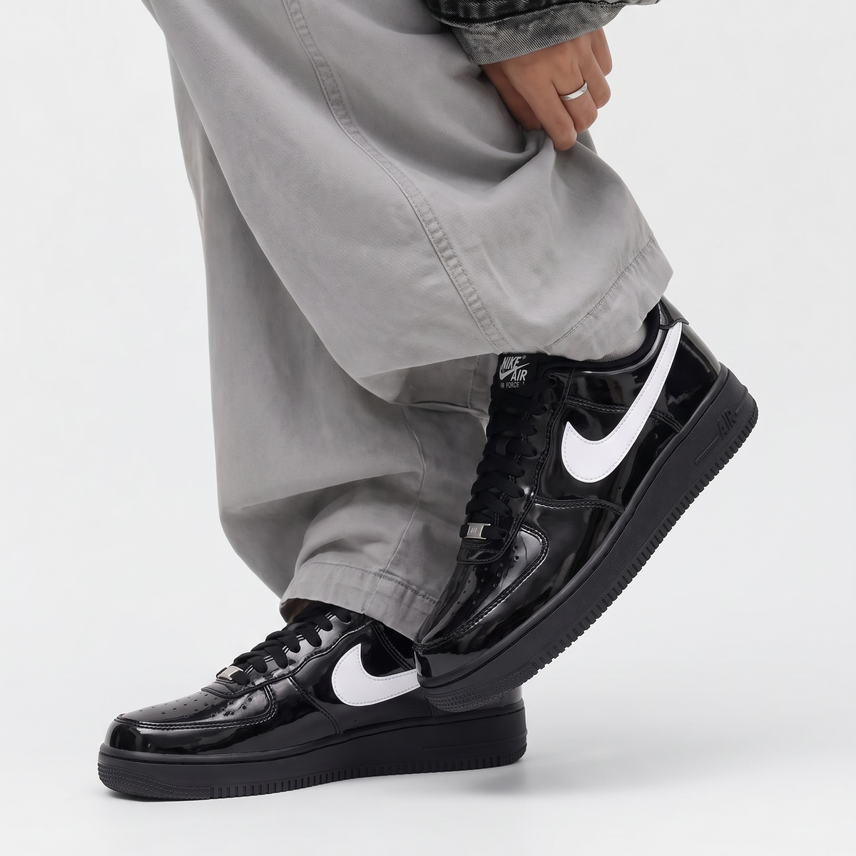 Patent Noir Air Force 1