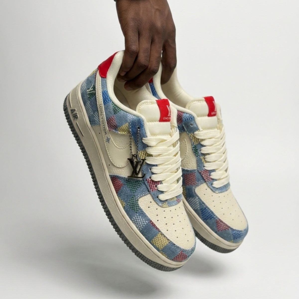 Sky Blue LV Air Force 1