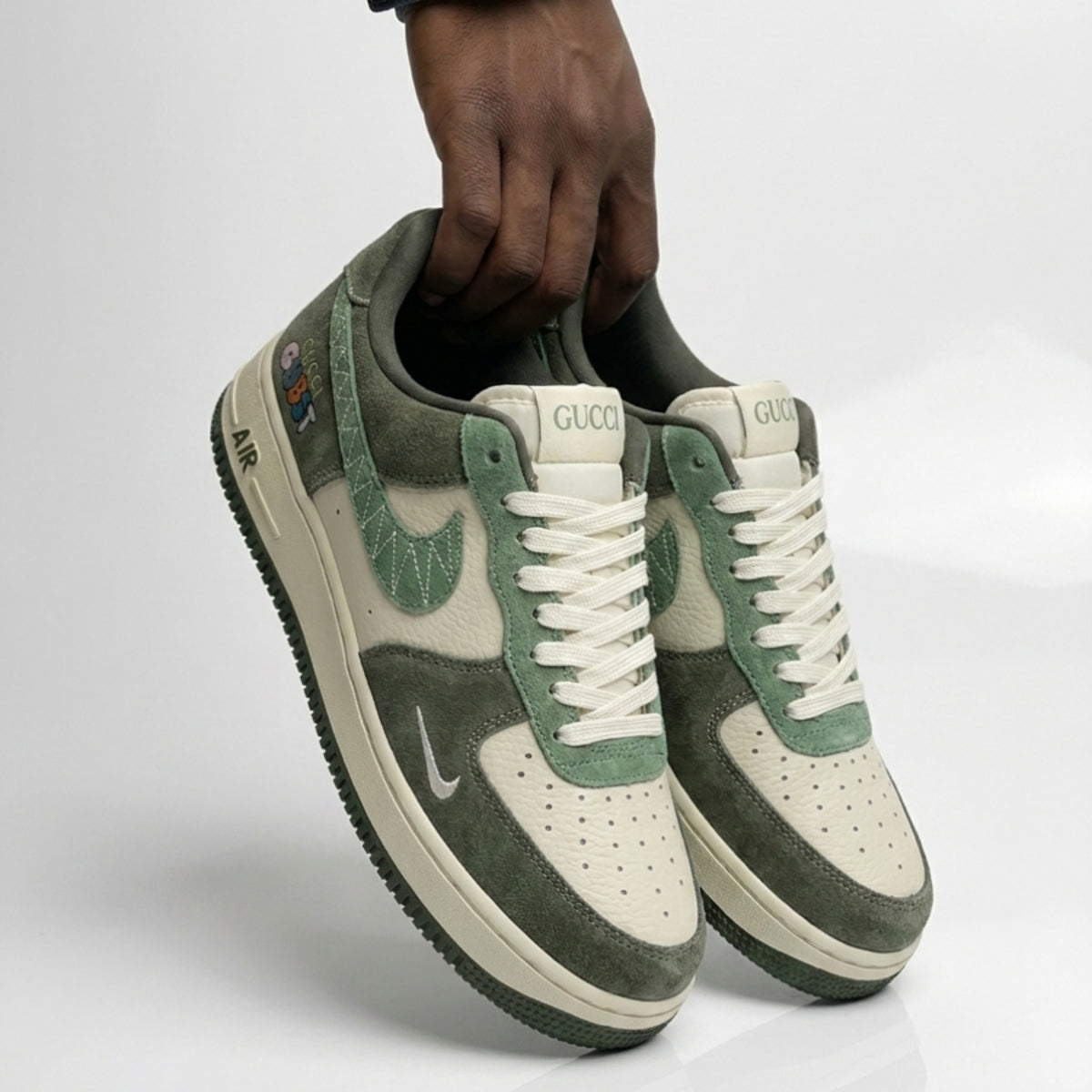 Olive Gucci Air Force 1