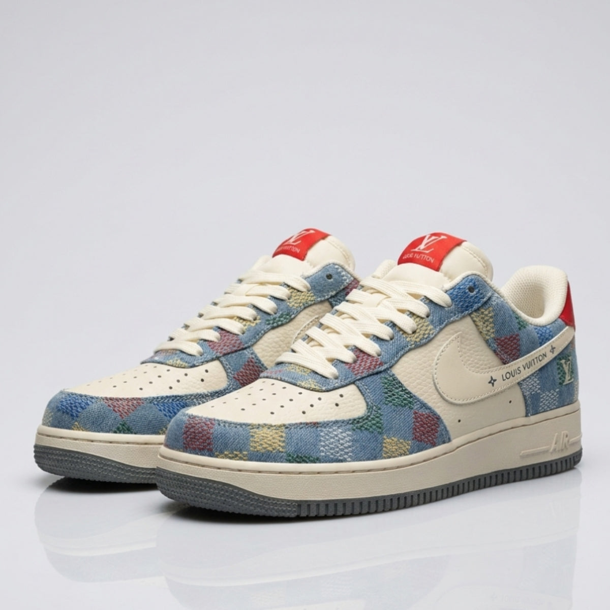 Sky Blue LV Air Force 1