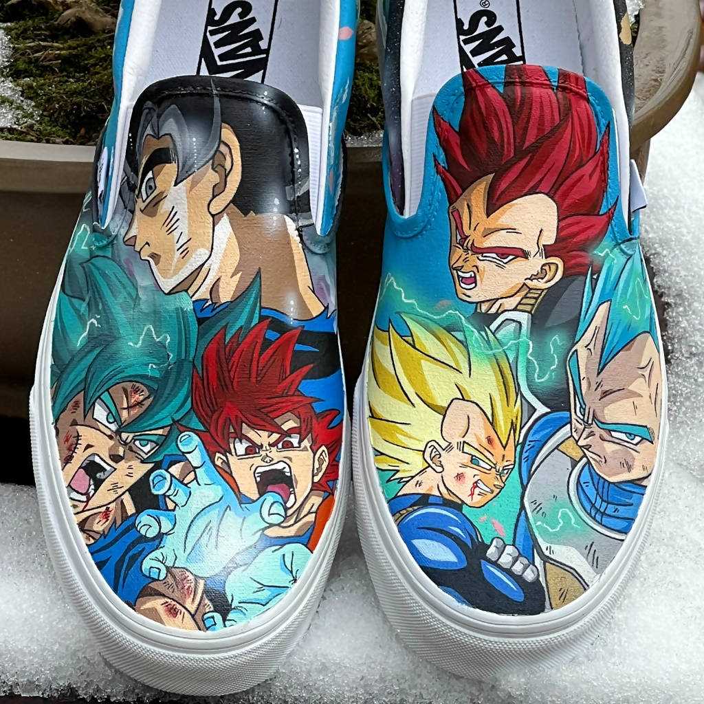 Dragon Ball Super Vans Slip On