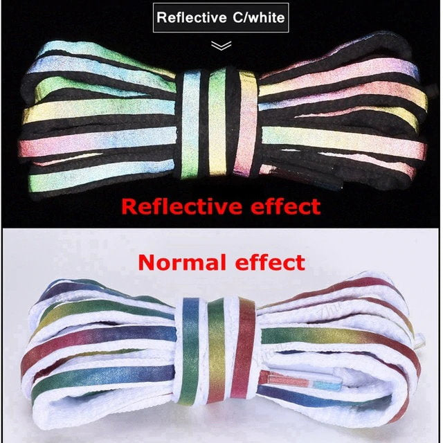 Reflective Weave Custom Shoe Laces