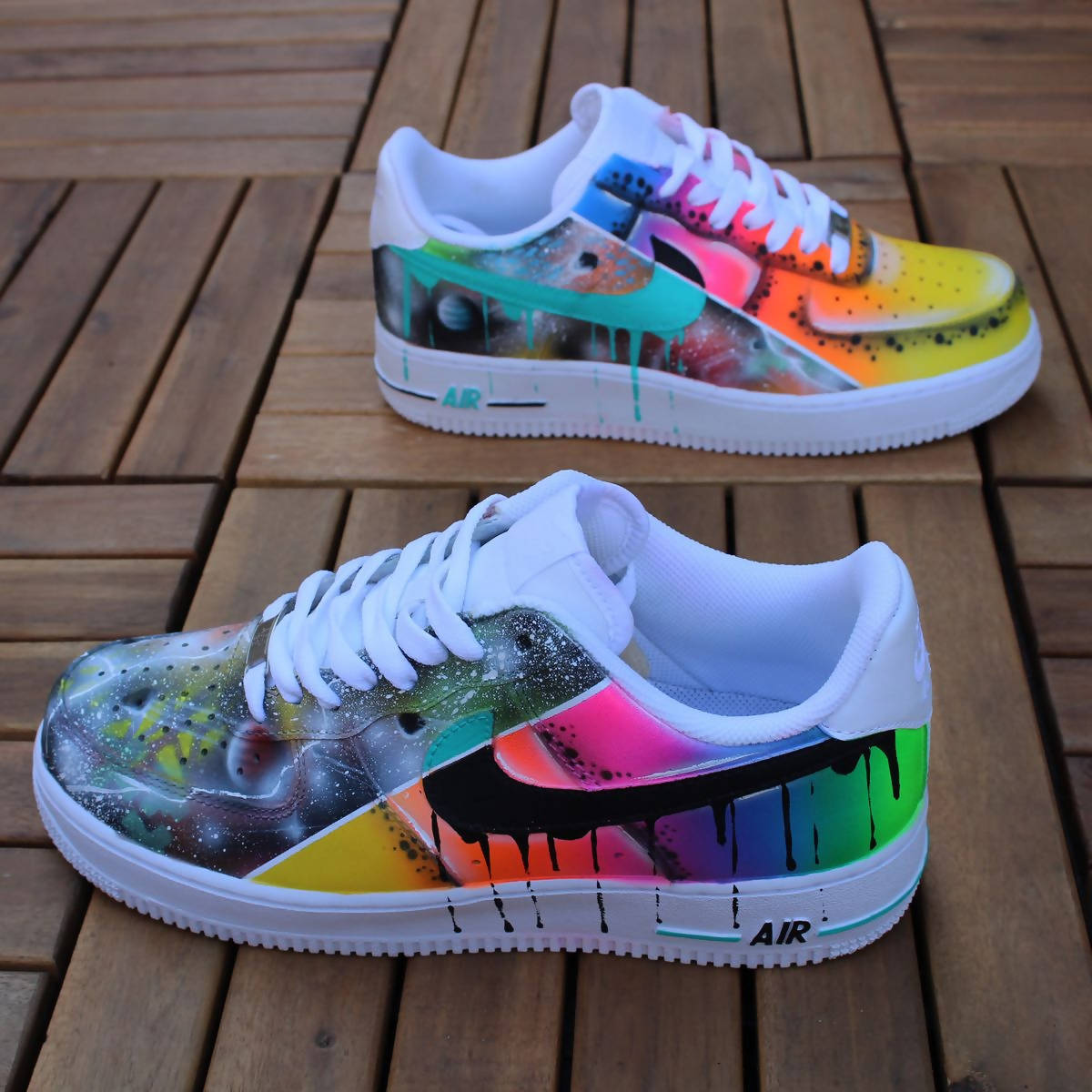 '2 in 1 - Universe & Neon Flash' Air Force 1