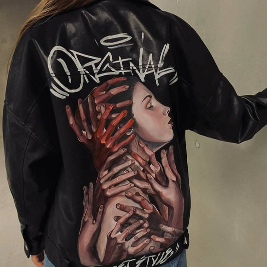 'Original' Hand-Painted Leather Jacket