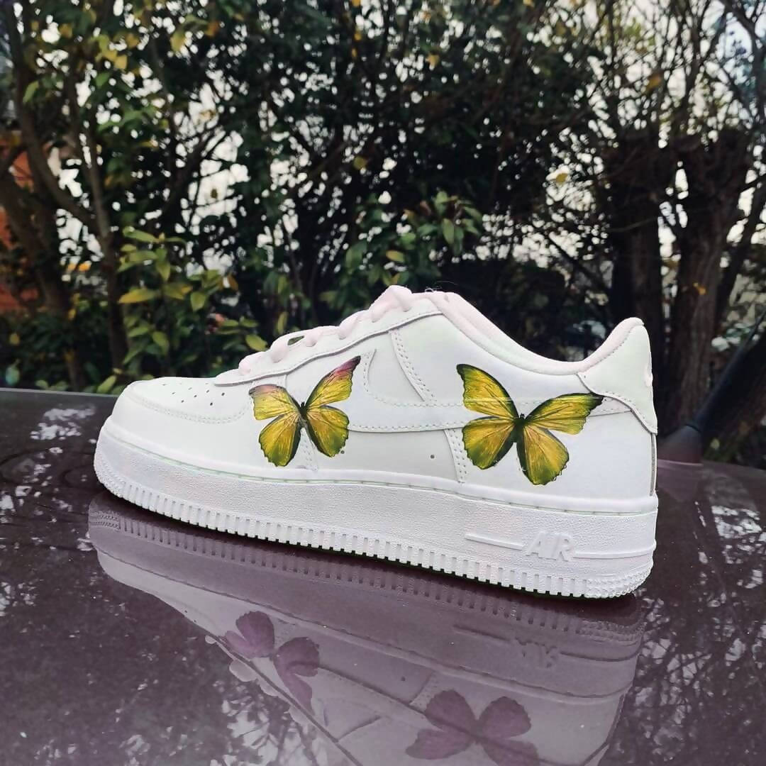 drippy nike air force 1 butterfly