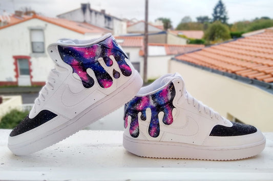 'Galaxy Drip' Nike Court Vision Mid