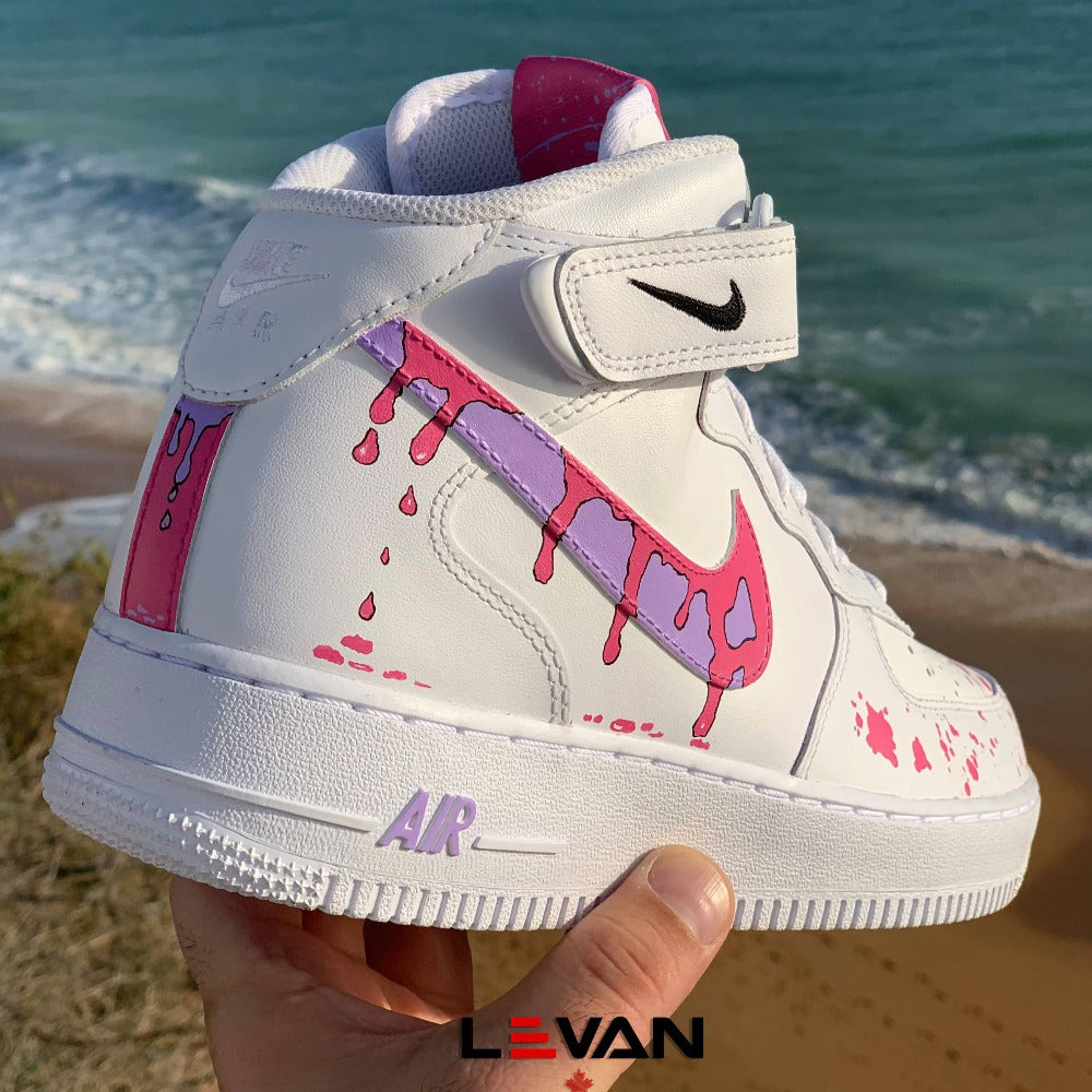 'Hot Pink Drip' Air Force 1 Mid