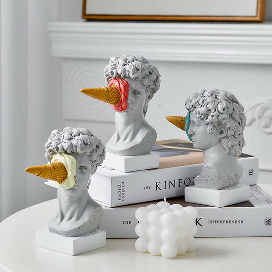 Ice-cream smashed Statue Artwork