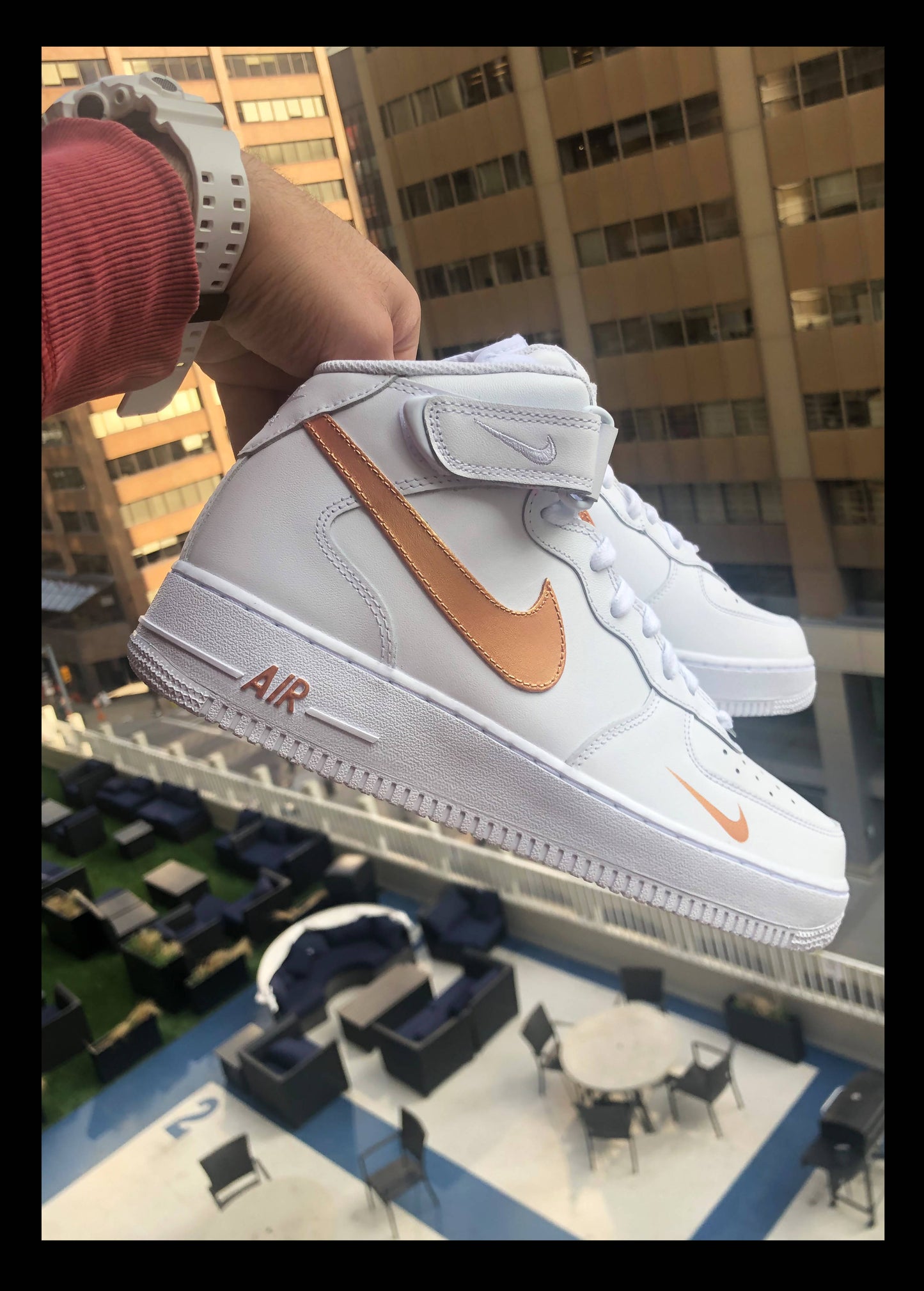 'Rose Gold' Air Force 1 Mid