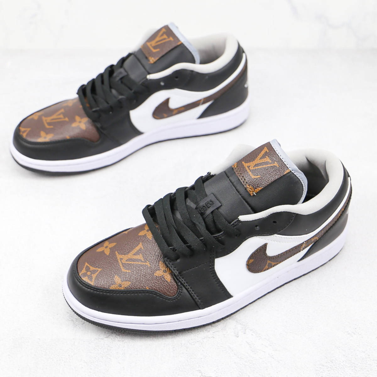 'LV-Inspired' Air Jordan 1 Low (US M6/W7.5)