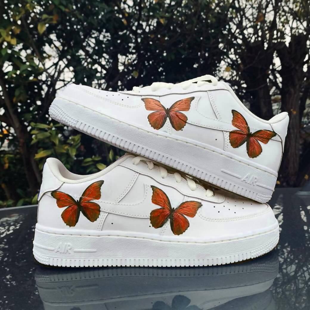 drippy nike air force 1 butterfly