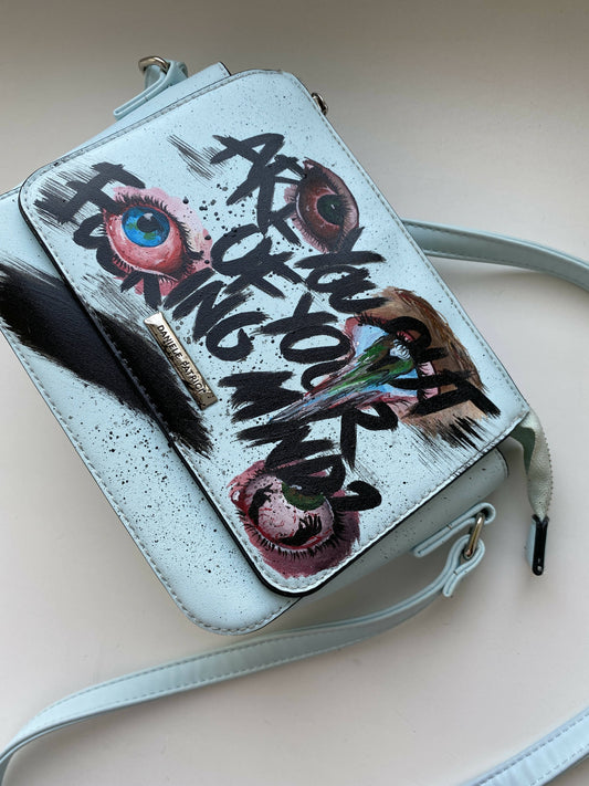 AzureGaze Hand-Painted bag